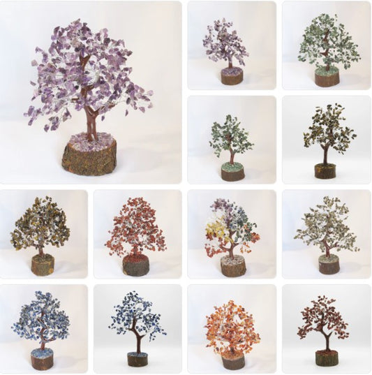 Arbre de vie des 7 chakras en pierres naturelles