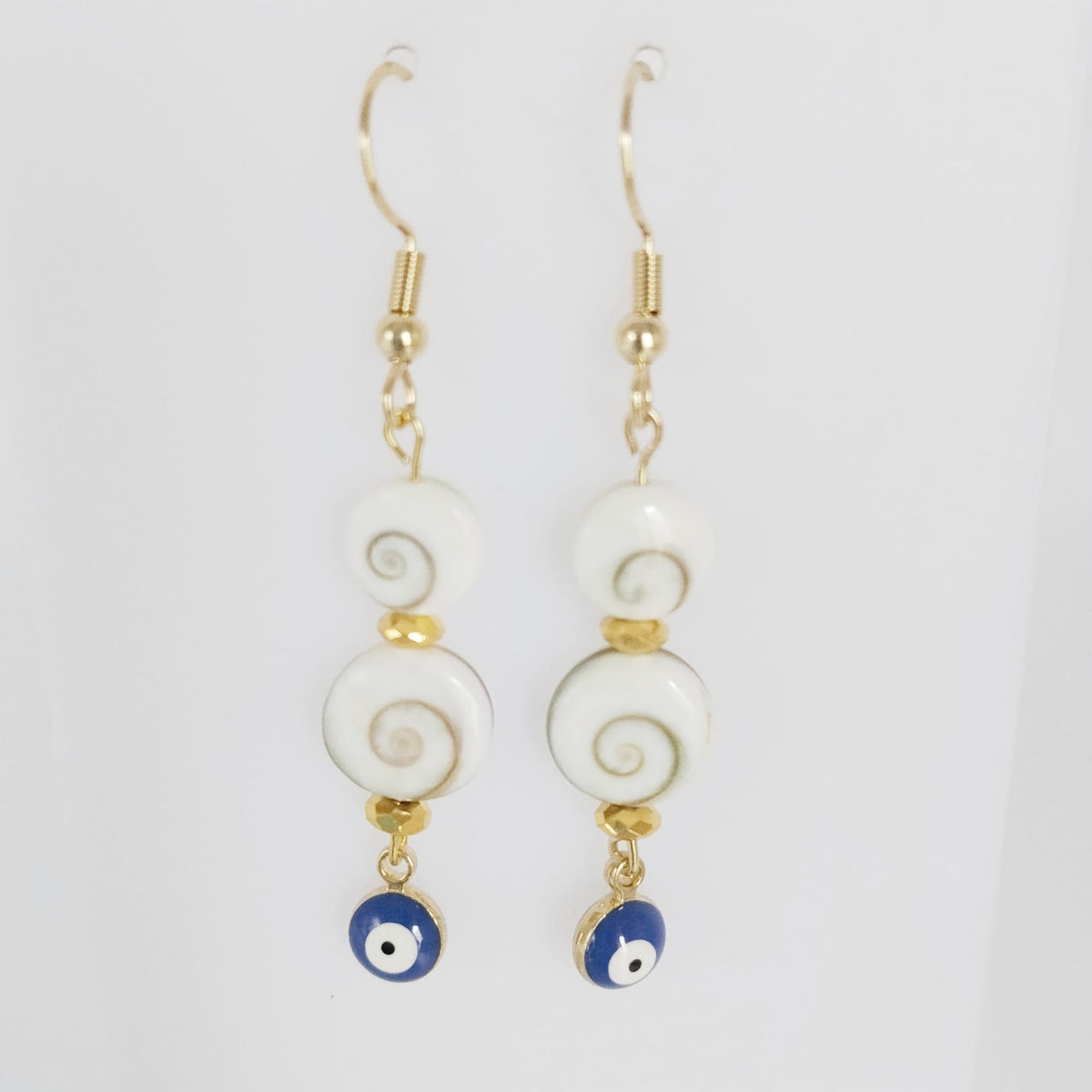 Boucles d'oreilles en pierres naturelles - Oeil de Sainte Lucie