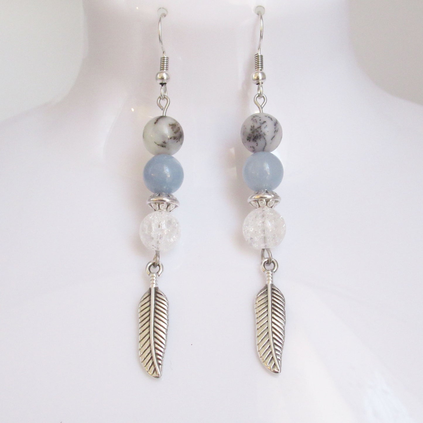 Boucles d'oreilles en pierres naturelles - Spiritualité Eveil spirituel Femme