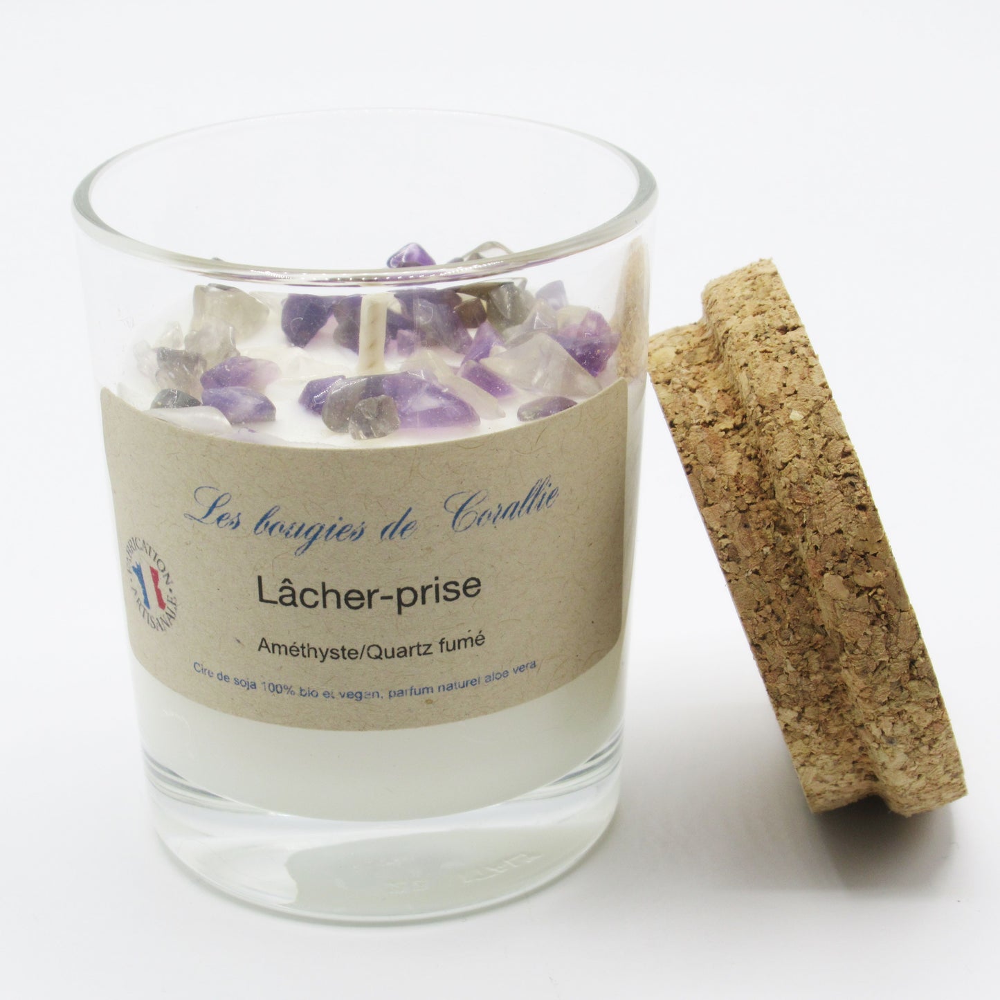 monjolicaillou.fr - Bougie Lâcher-prise https://monjolicaillou.fr/products/bougie-lacher-prise Bougie avec pierres naturelles lithothérapie : Améthyste, quartz fumé L’améthyste : pierre qui apporte calme, sérénité et aide à lâcher prise. Elle régule le sommeil et soulage les maux de tête .Elle agit sur les blocages, les peurs et les phobies.