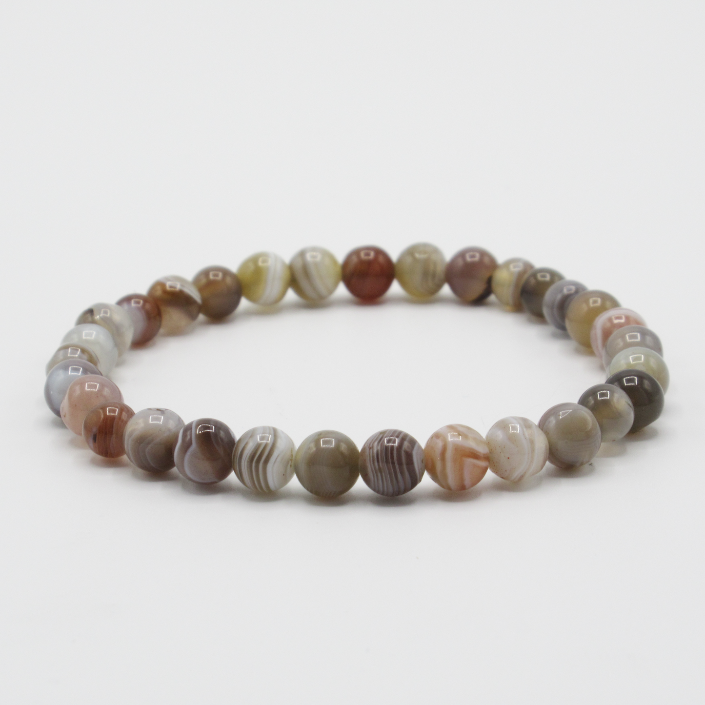 Bracelet Agate du Botswana Femme/Homme en pierres naturelles