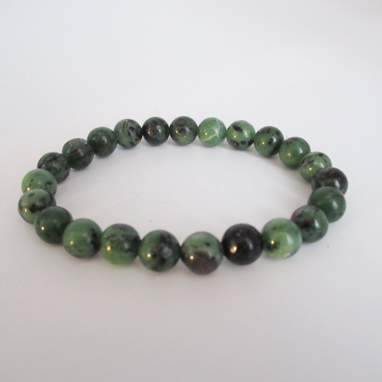 Bracelet - Rubis sur zoïsite Femme/Homme en pierres naturelles