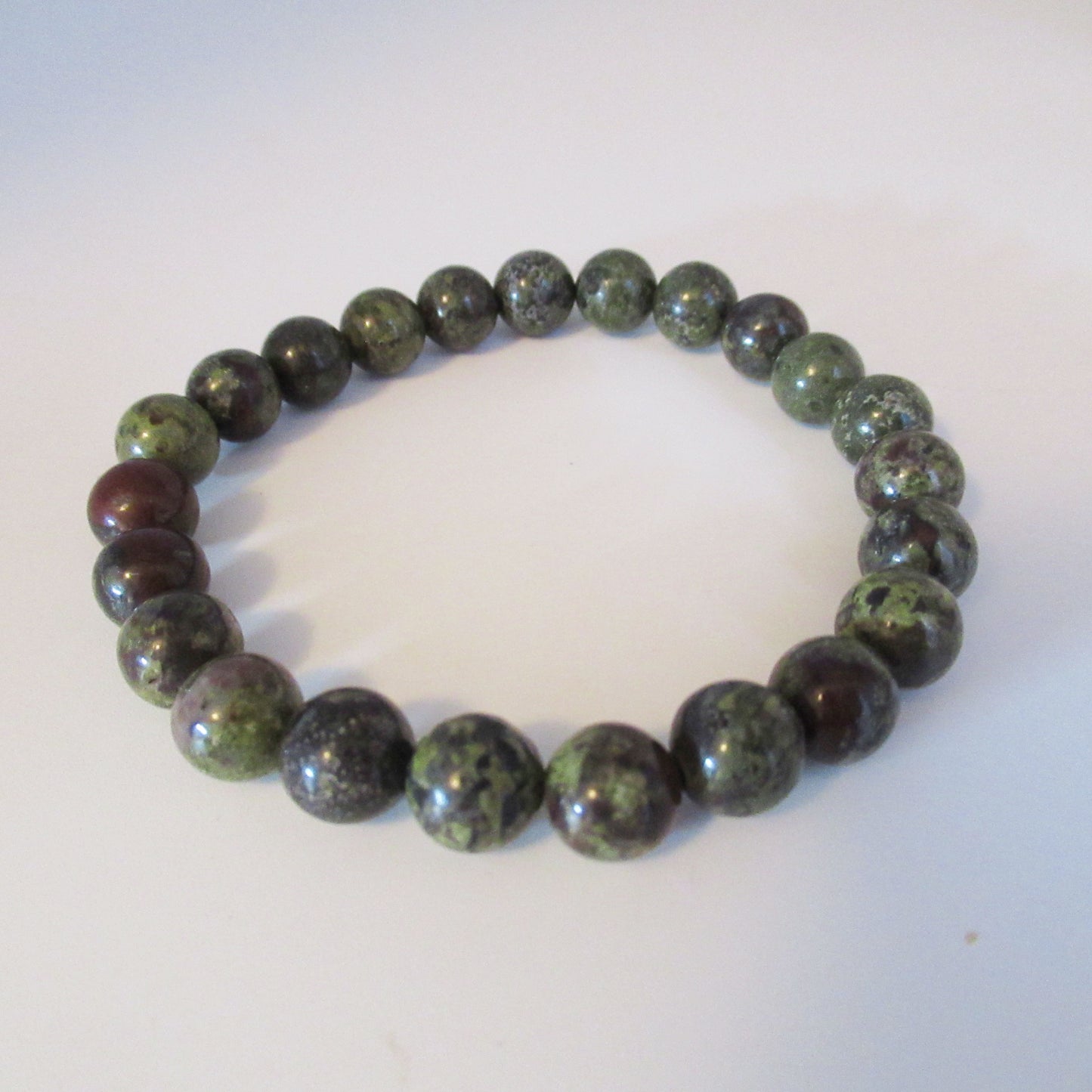 Bracelet Jaspe Sang de Dragon Femme/Homme en pierres naturelles