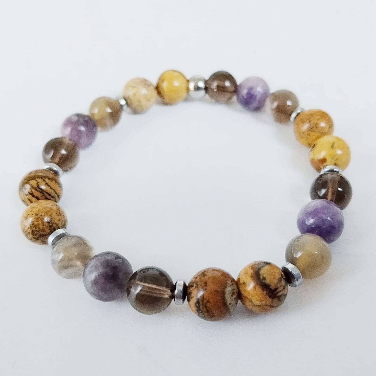 Bracelet anti-tabac Femme/Homme en pierres naturelles Lithothérapie