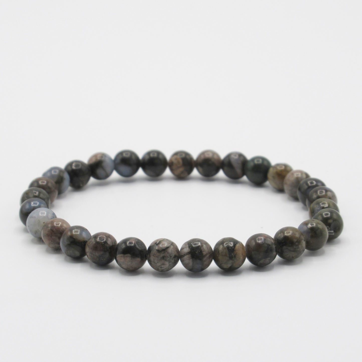 Bracelet Agate Turitelle Femme/Homme en pierres naturelles - 6 mm