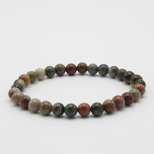 Bracelet Jaspe Polychrome Femme/Homme en pierres naturelles - 6  https://monjolicaillou.fr/products/bracelet-jaspe-polychrome-femme-homme-en-pierres-naturelles