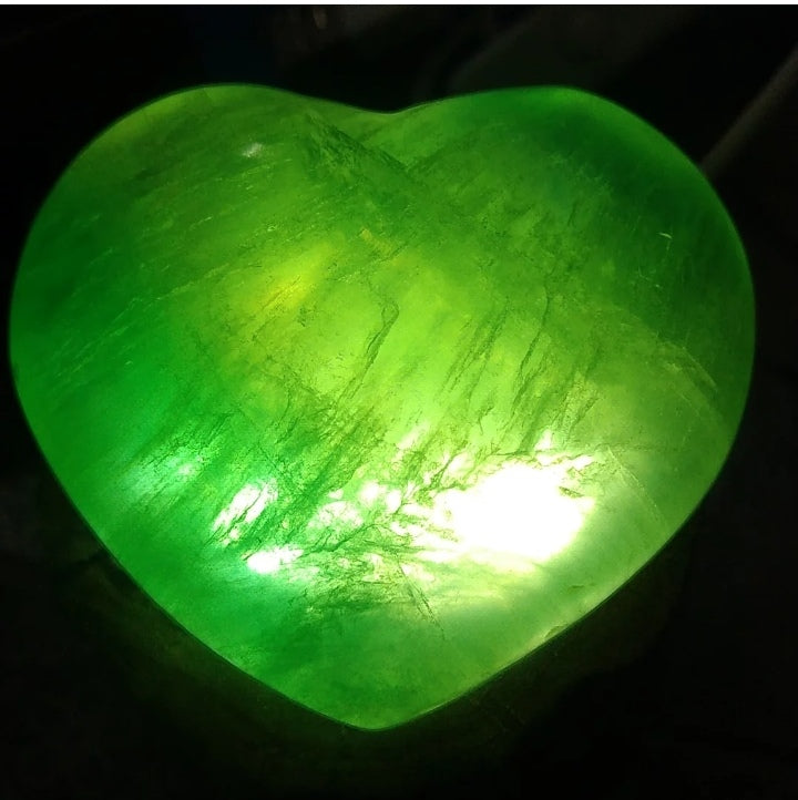 Coeur - Fluorite Verte