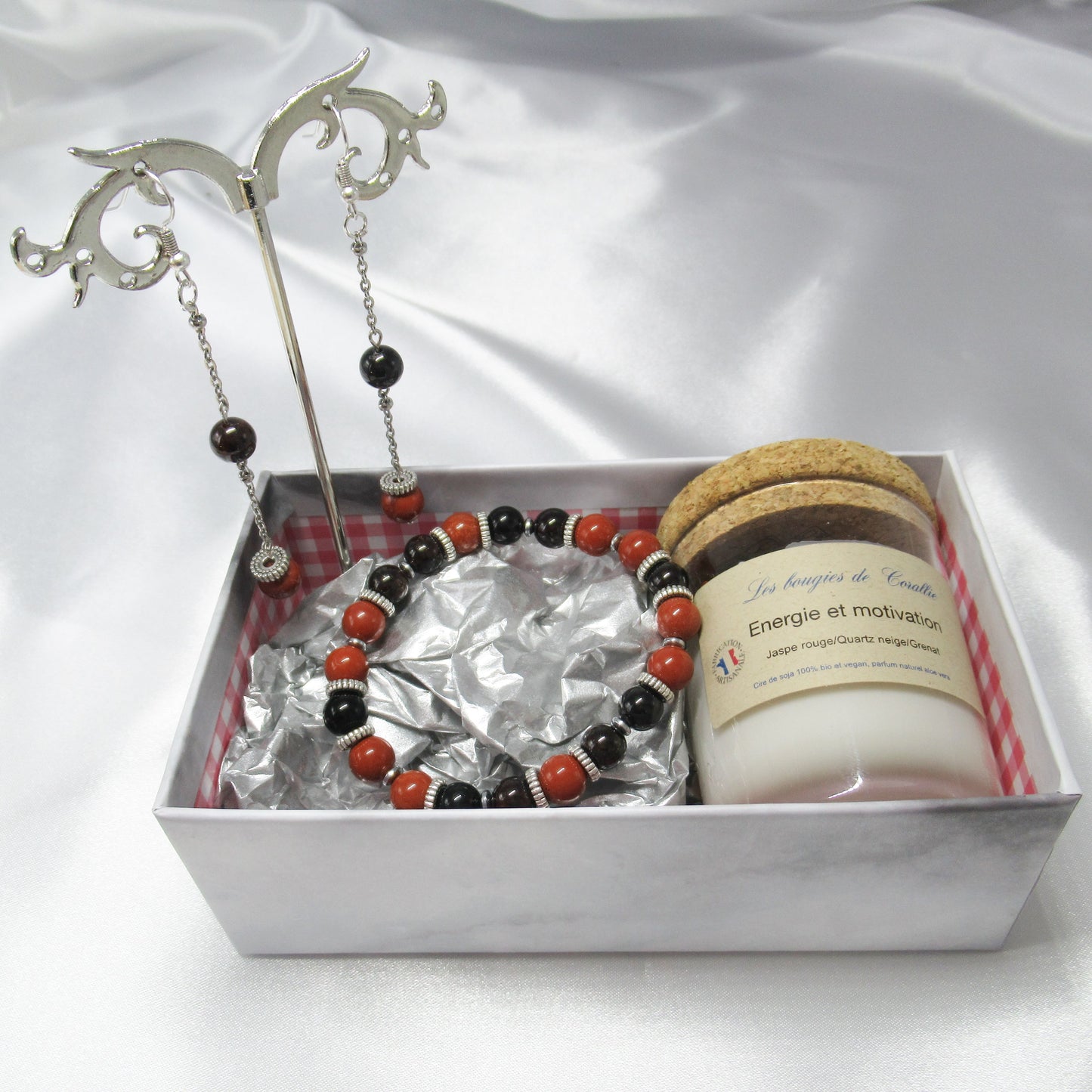 Coffret Energie et Motivation pour Femme en pierres naturelles đ