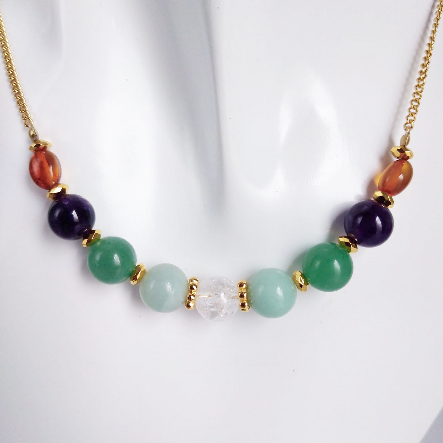 Collier anti-eczéma en pierres naturelles – soulage eczéma, psoriasis et dermatite. Un traitement 100% naturel, apaisant et efficace dès les premières crises.
