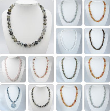 Colliers en pierres naturelles - 10 mm