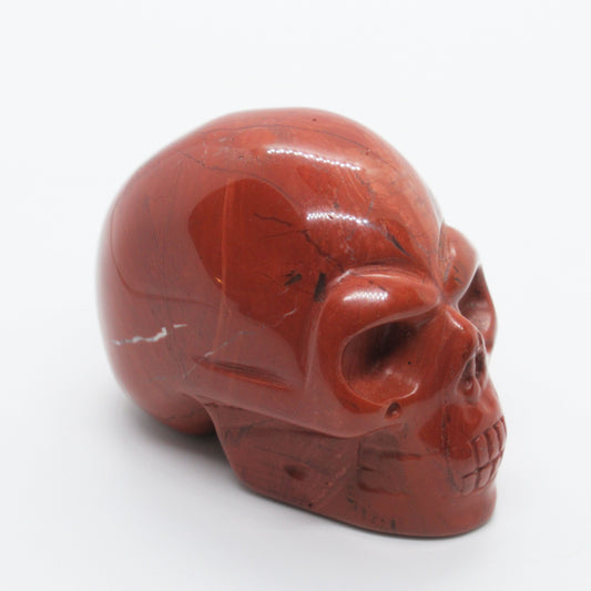 Figurine - Crâne - Jaspe Rouge 50 mm