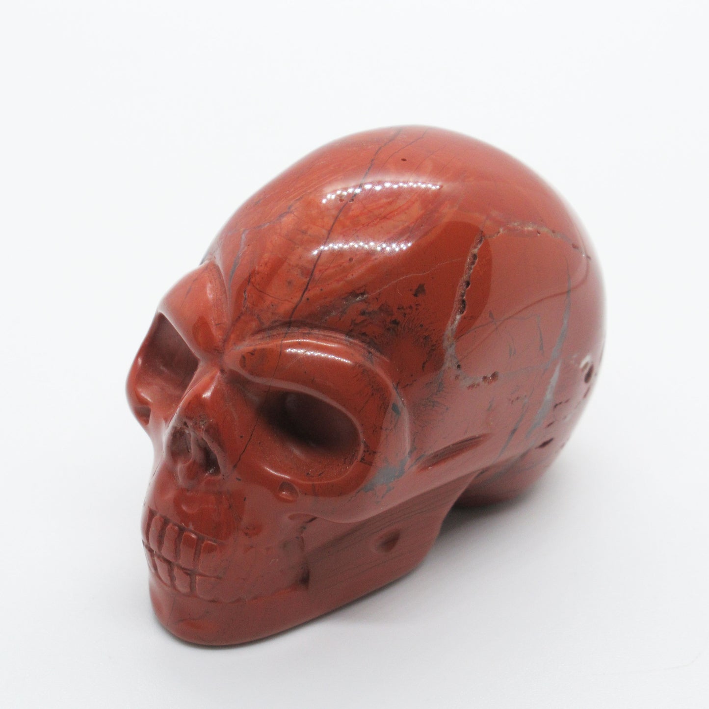 Figurine - Crâne - Jaspe Rouge 50 mm