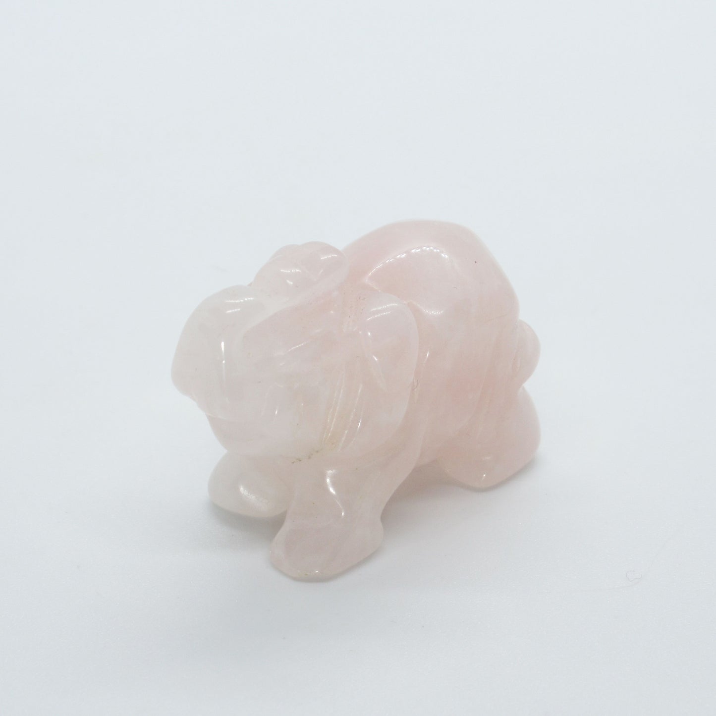 Figurine - Eléphant Quartz Rose - 40 mm