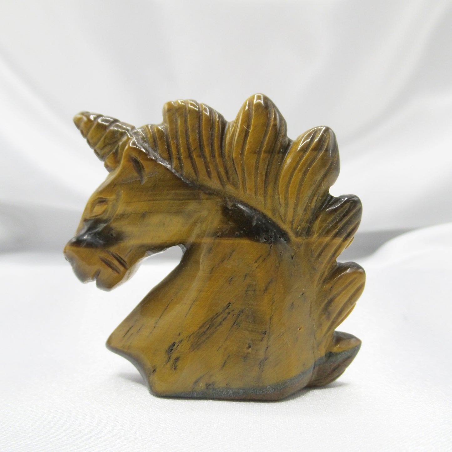 Figurine - Licorne - Oeil de tigre - 50 mm