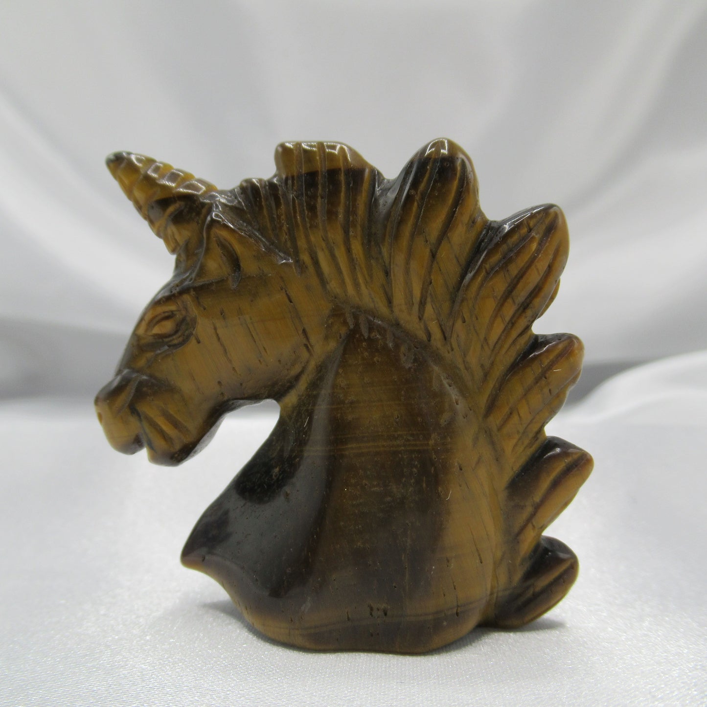 Figurine - Licorne - Oeil de tigre - 50 mm