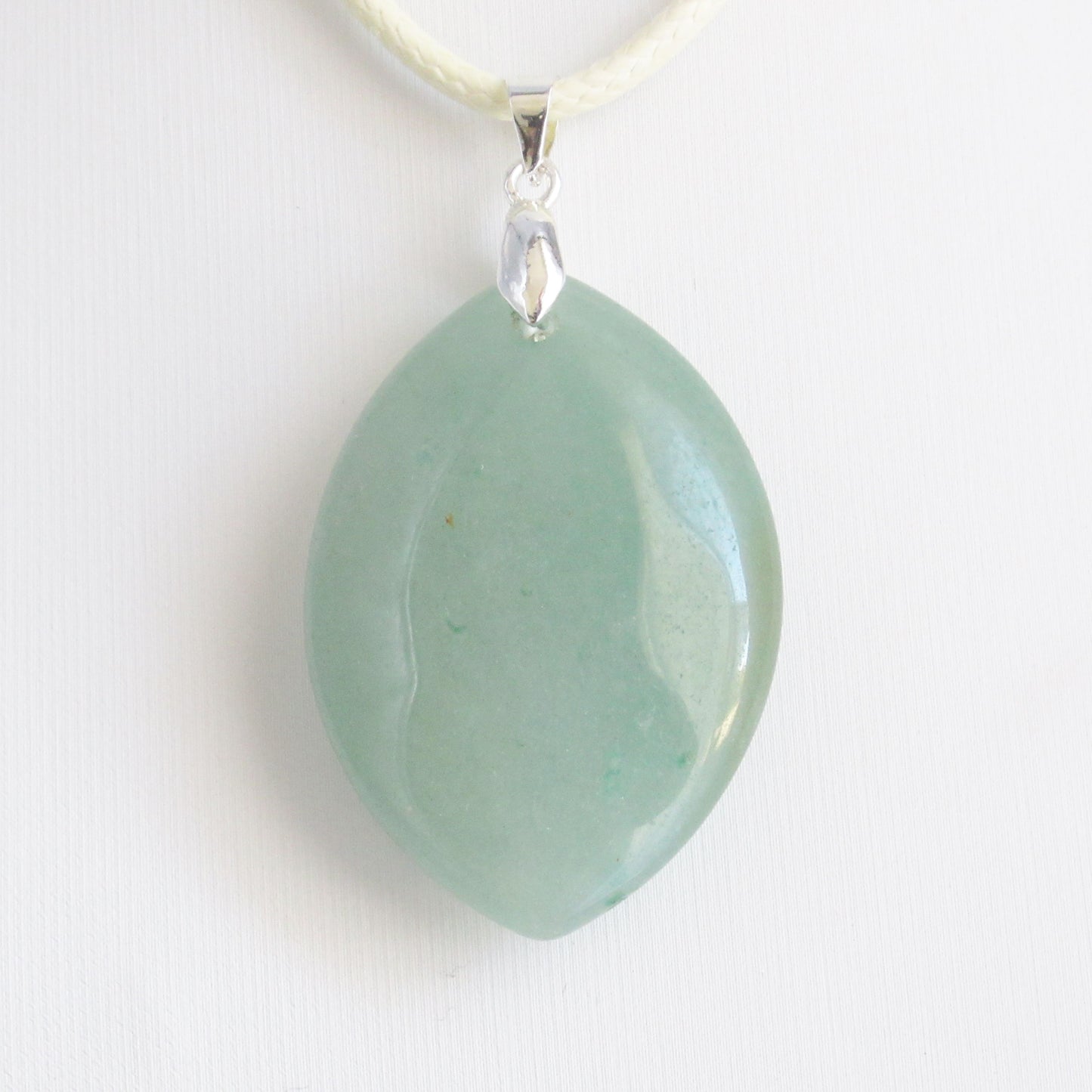 Pendentif en pierre naturelle - Aventurine Verte - Marquise