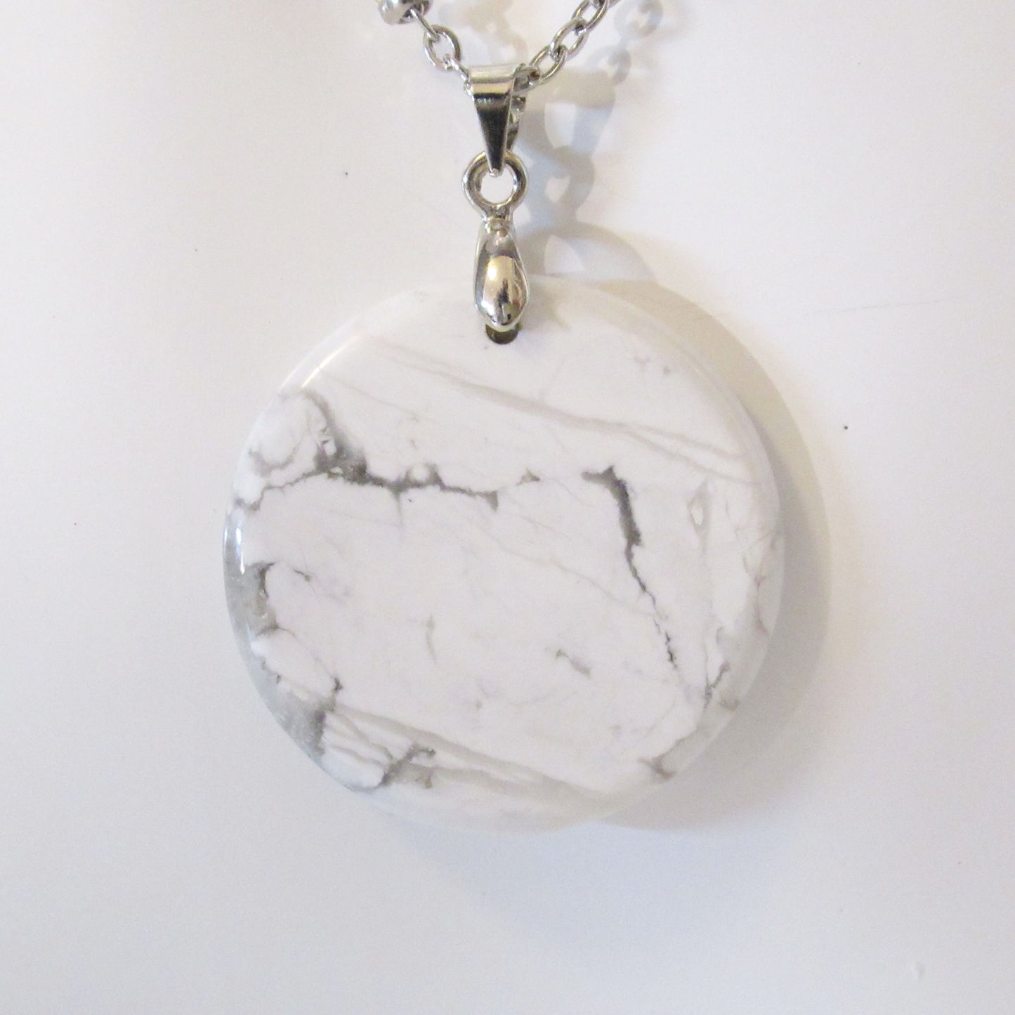 Pendentif Rond Femme/Homme en pierres naturelles - 30 mm
