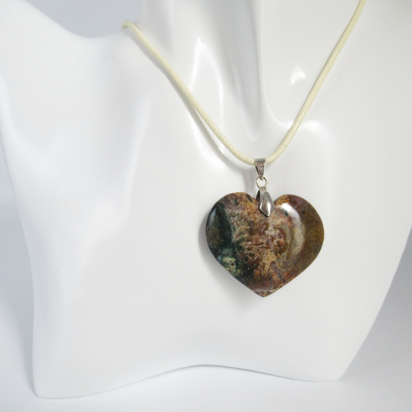Pendentif Jaspe Orbiculaire