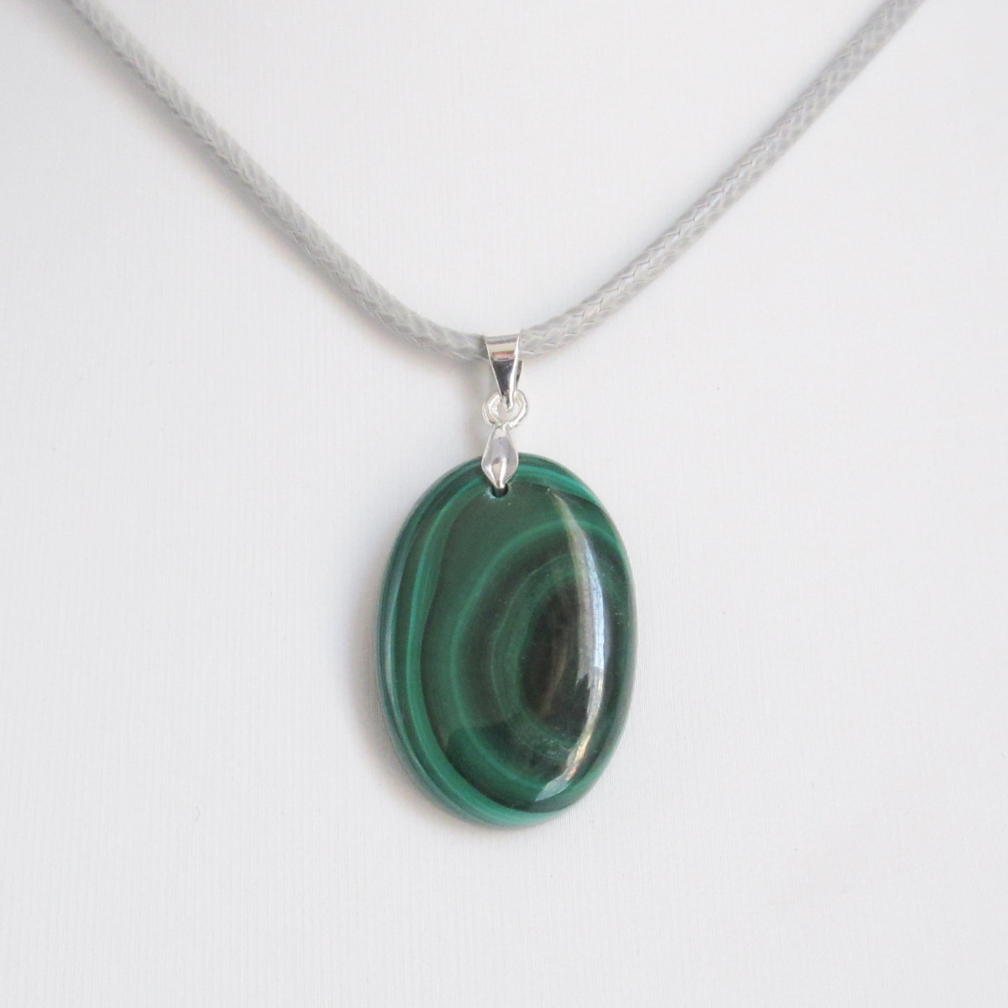 Pendentif en pierre naturelle - Malachite