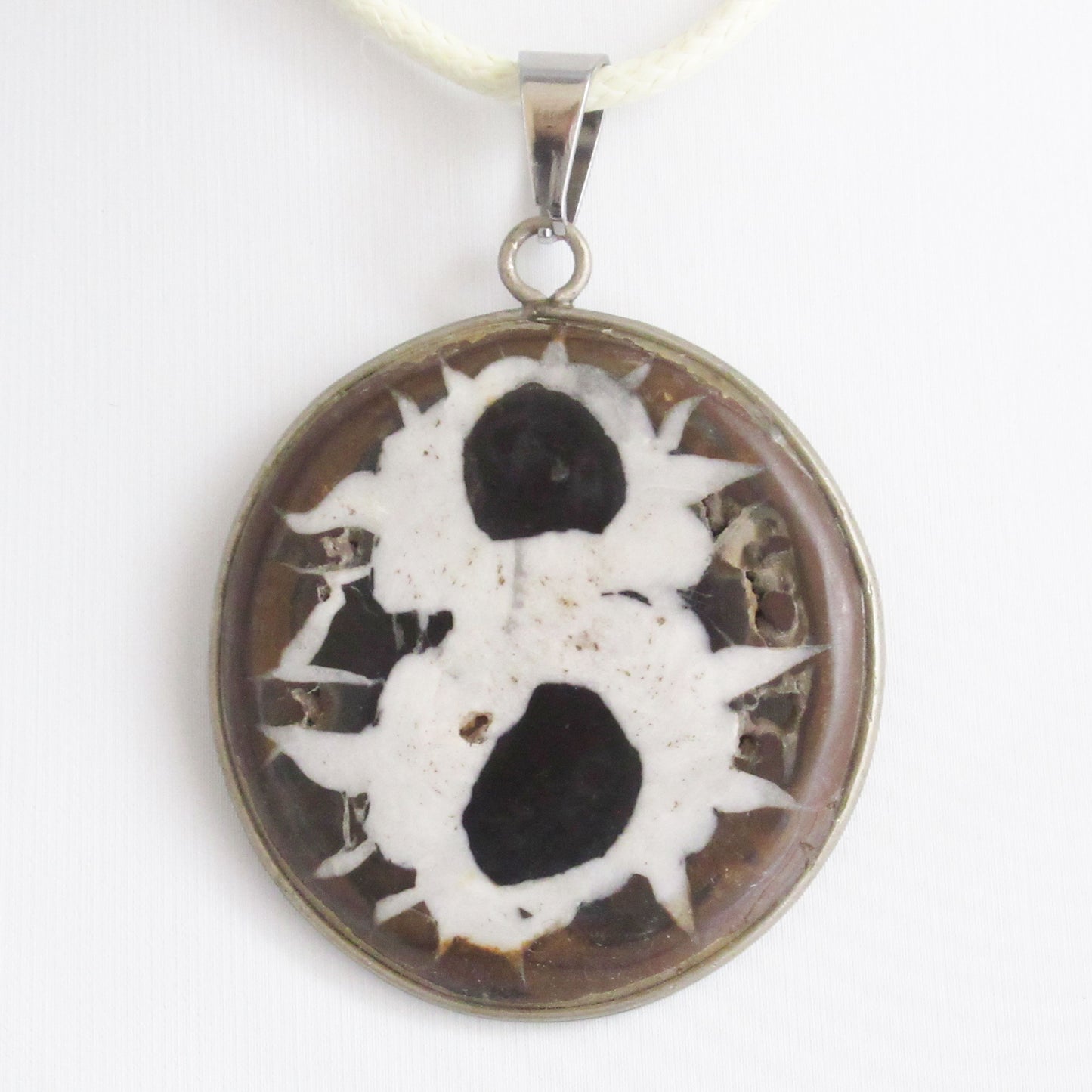 Pendentif en pierre naturelle - Septaria sauvage