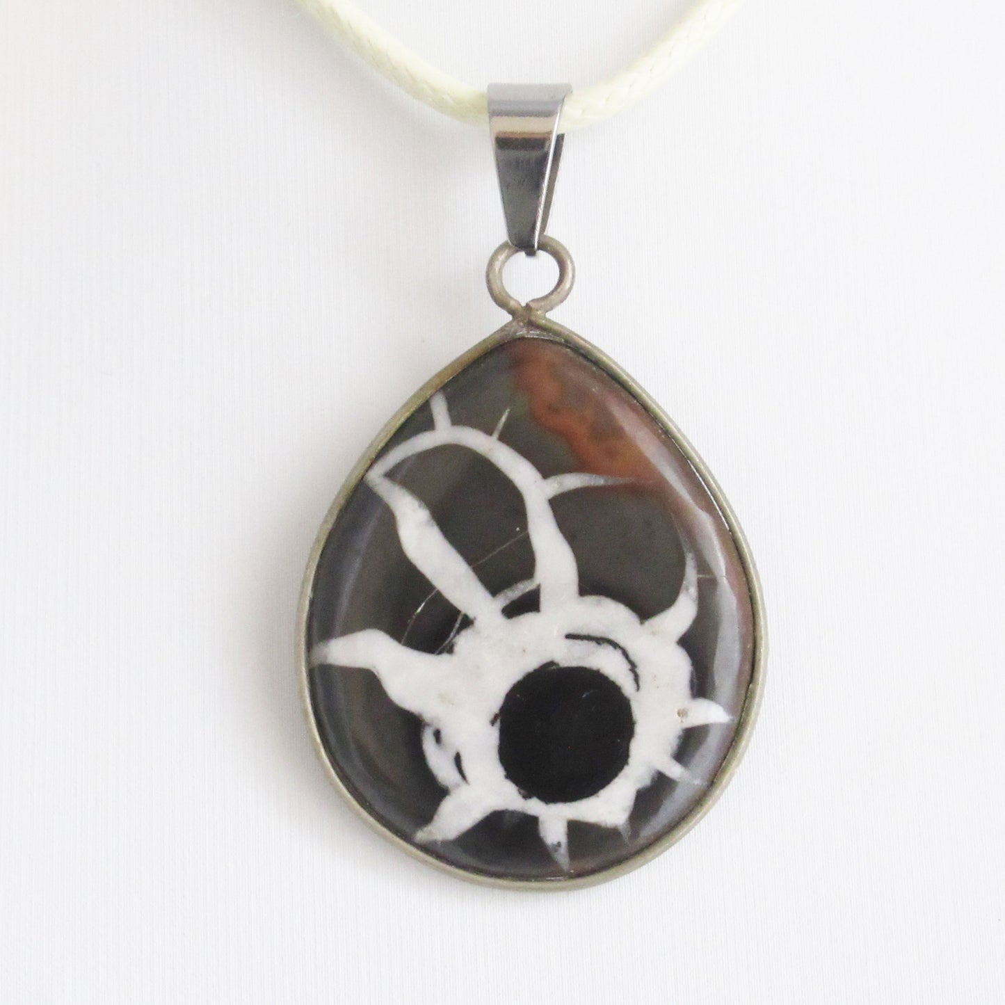 Pendentif en pierre naturelle - Septaria sauvage