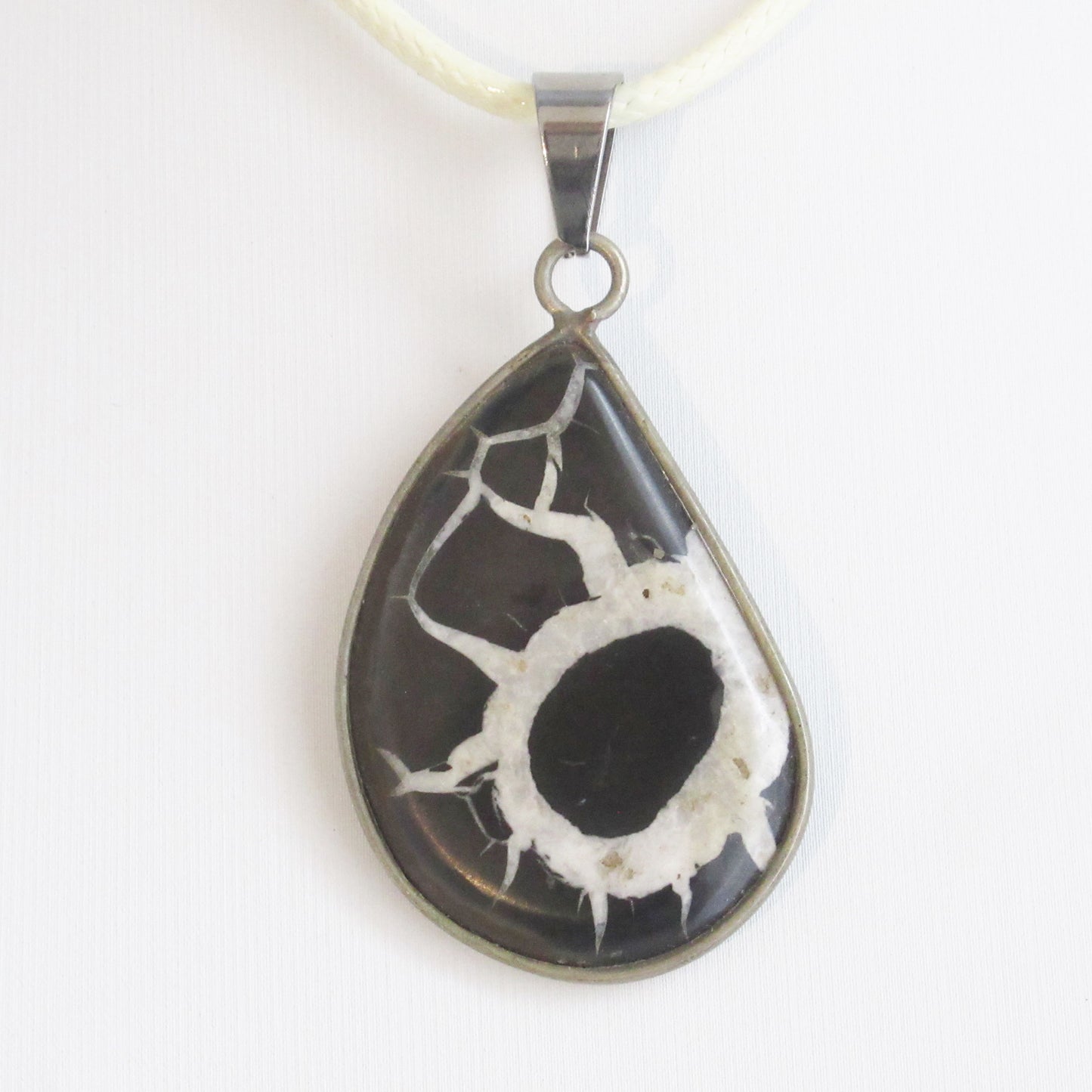 Pendentif en pierre naturelle - Septaria sauvage