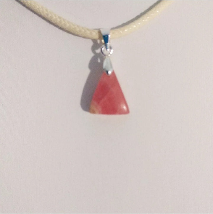 Pendentif en pierre naturelle Rhodocrosite
