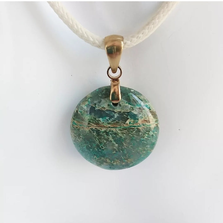 Pendentif en pierre naturelle - Chrysocolle