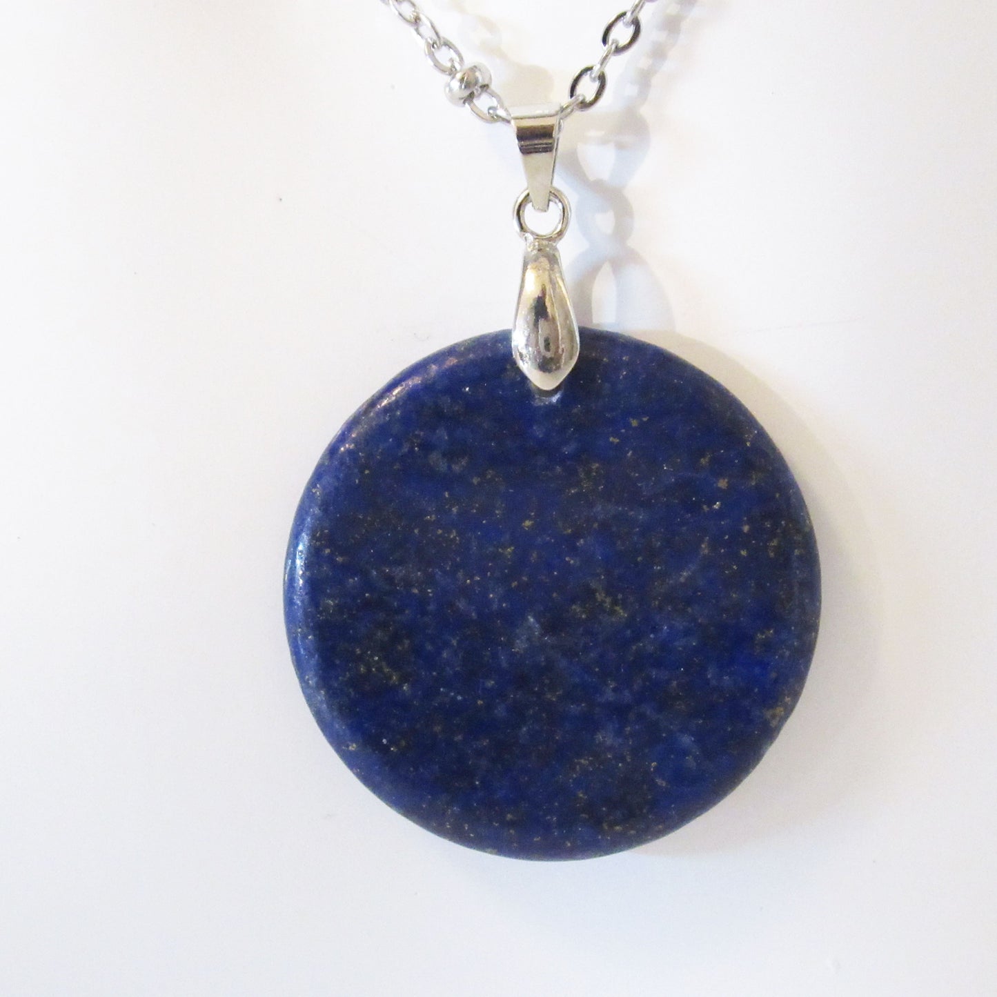 Pendentif Rond Femme/Homme en pierres naturelles - 30 mm