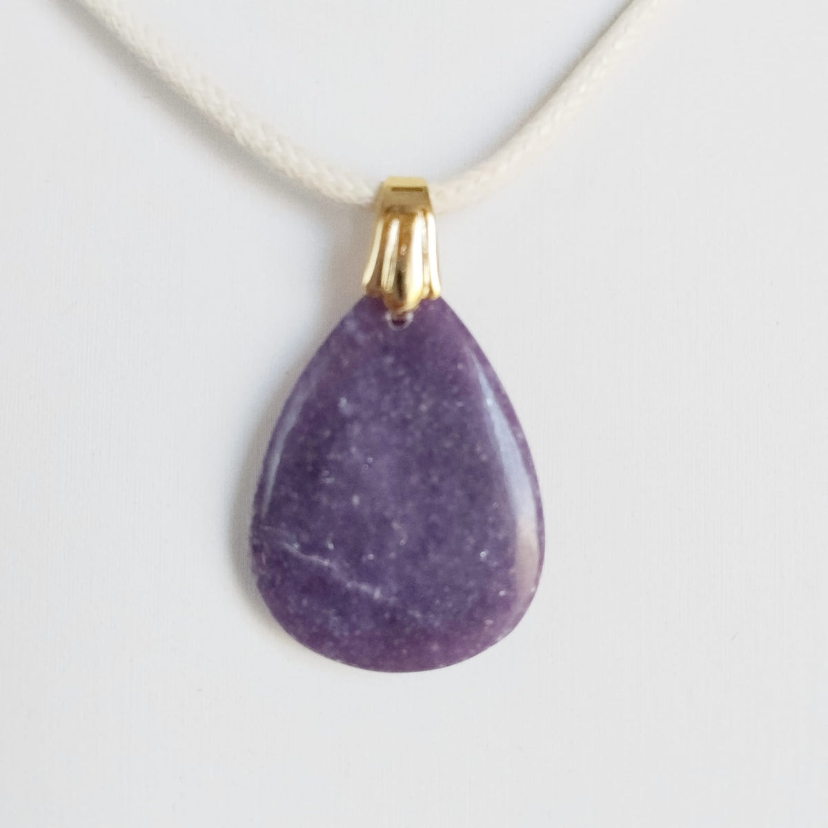 Pendentif en pierre naturelle - Lépidolite