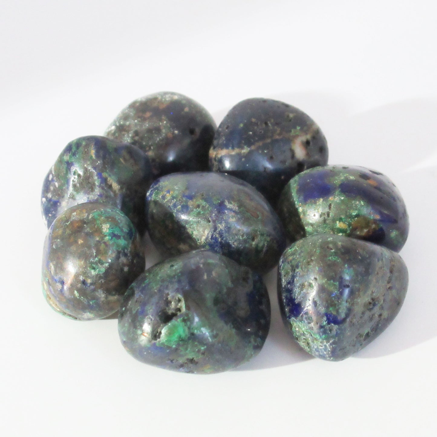 Pierre Roulée Azurite Malachite