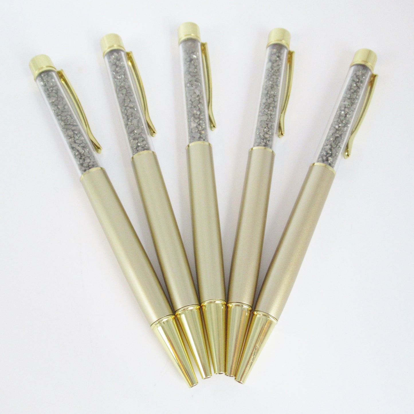 Stylo doré en pierres naturelles