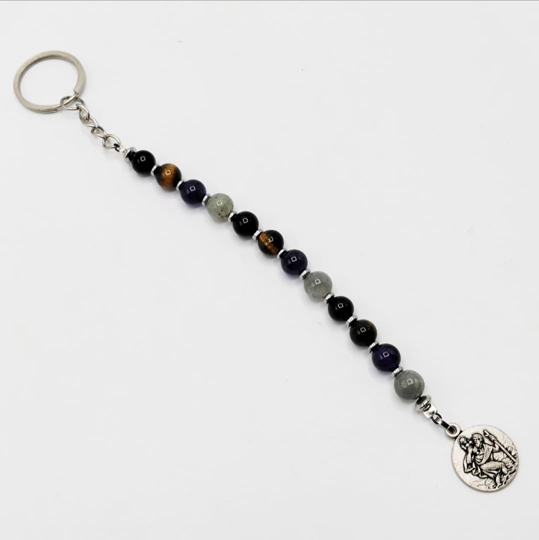 Talisman protection pour voiture en pierres naturelles - Edition limitée