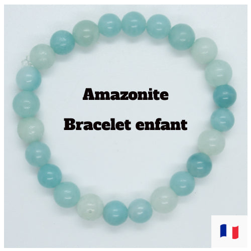 Bracelet - Amazonite Femme/Homme/Enfant en pierres naturelles