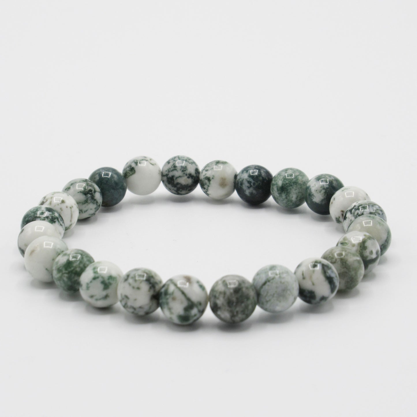 Bracelet Agate Mousse Femme/Homme en pierres naturelles