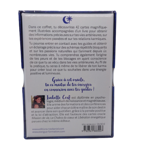 Monjolicaillou.fr - ORACLE - Vies Antérieures https://monjolicaillou.fr/products/oracle-vies-anterieures Isabelle Cerf. Dans ce coffret, tu découvriras 42 cartes magnifiquement illustrées accompagnées d'un livre pour obtenir des informations précieuses sur tes vies antérieures, sur tes expériences passées et sur tes relations karmiques. Tu pourras entrer en contact avec tes