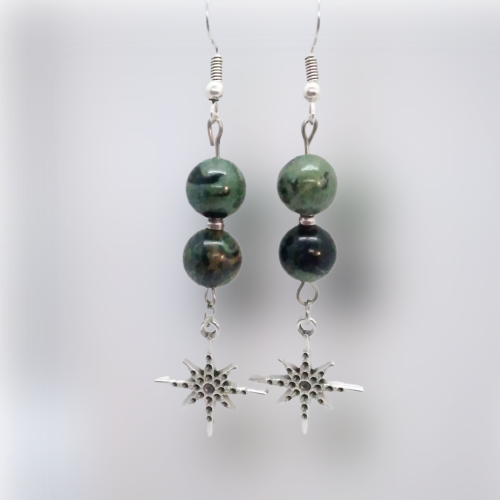 Parure en pierre naturelle - Jaspe Kambaba - Etoile