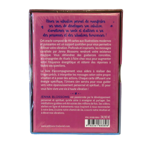 monjolicaillou.fr - L'Oracle à Haute Vibration https://monjolicaillou.fr/products/loracle-a-haute-vibration Jenna Blossoms - Illustré par Clémentine Rocheron Elever sa vibration permet de manifester ses rêves, de développer son intuition, d'améliorer sa santé et d'attirer à soi des personnes et des situations lumineuses.