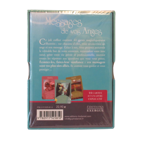ORACLE - Messages de vos Anges https://monjolicaillou.fr/products/oracle-messages-de-vos-anges Doreen Virtue. Ce joli coffret contient 44 cartes magnifiquement illustrées : sur chacune d'elles, vous découvrirez un ange et son message. Grâce à eux, vous pourrez percevoir le véritable but