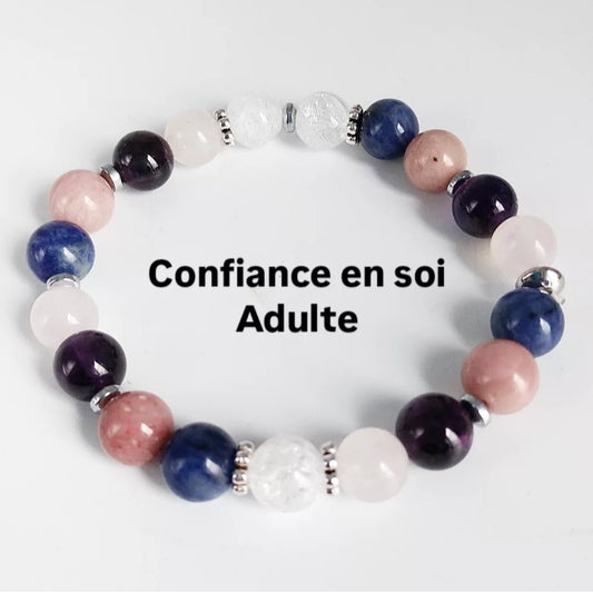 Bracelet confiance en soi Femme/Homme/Enfant en pierres naturelles  Faites le plein de confiance pour aborder les changements dans votre vie avec ce bracelet lithothérapie pierre confiance en soi. Vous êtes dans une situation difficile de votre vie et vous manquez de confiance en vous ? Vous êtes étudiant ou sur le point de passer des examens ? Vous avez l'impression que vous n'allez p