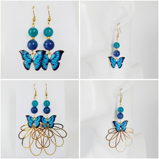 Boucles d’oreilles en Apatite AAA et Lapis Lazuli AA avec symbole papillon. Bijoux énergétiques pour l’expression, la confiance et la transformation intérieure. Élégance et puissance au quotidien.
