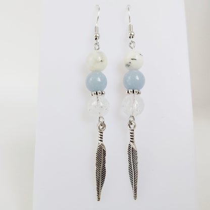 Boucles d'oreilles en pierres naturelles - Spiritualité Eveil spirituel Femme