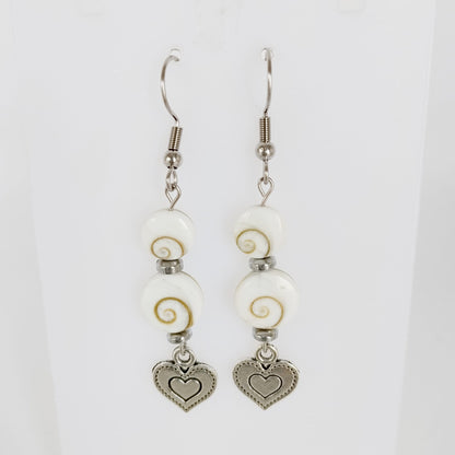 Boucles d'oreilles en pierres naturelles - Oeil de Sainte Lucie