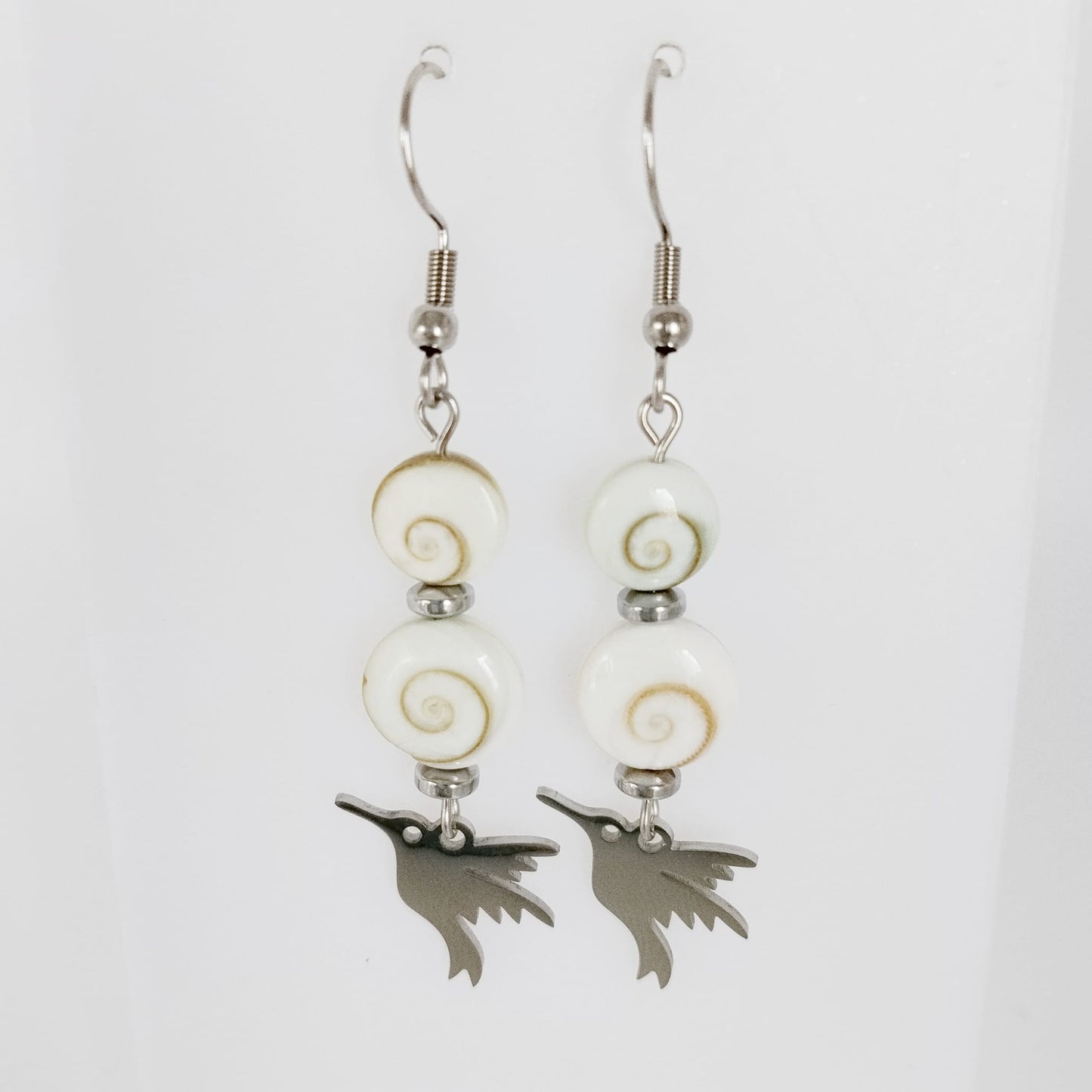 Boucles d'oreilles en pierres naturelles - Oeil de Sainte Lucie