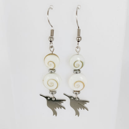 Boucles d'oreilles en pierres naturelles - Oeil de Sainte Lucie