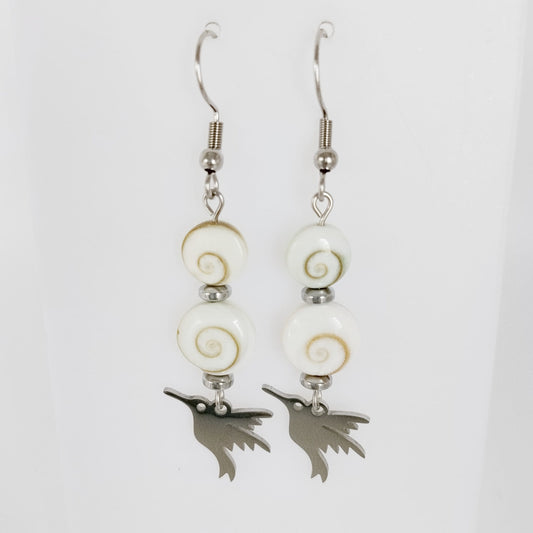 Boucles d'oreilles en pierres naturelles - Oeil de Sainte Lucie