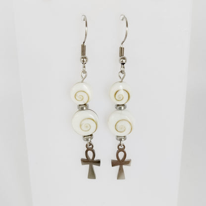 Boucles d'oreilles en pierres naturelles - Oeil de Sainte Lucie