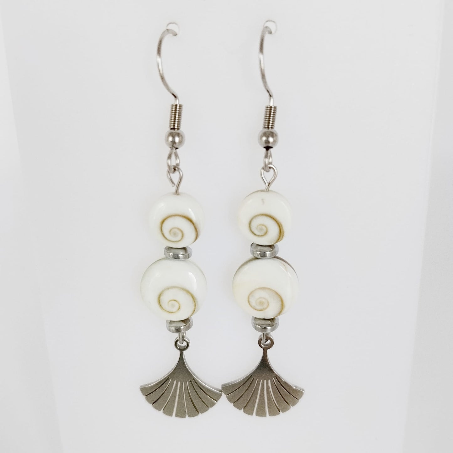 Boucles d'oreilles en pierres naturelles - Oeil de Sainte Lucie
