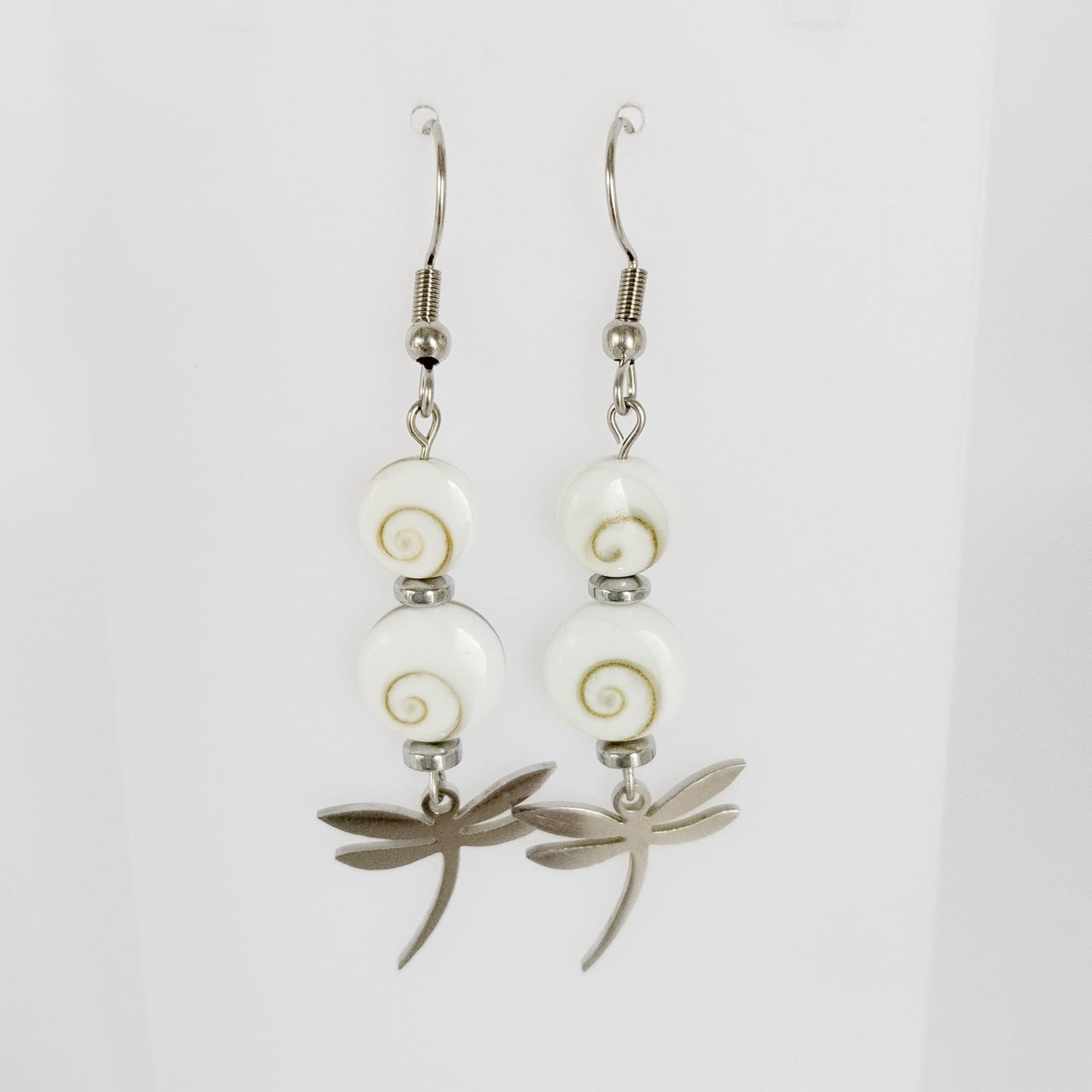 Boucles d'oreilles en pierres naturelles - Oeil de Sainte Lucie