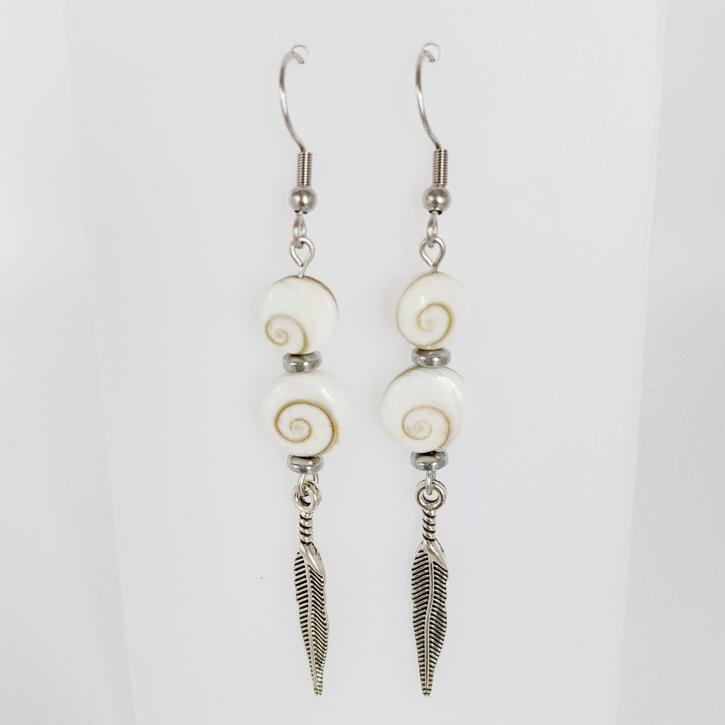 Boucles d'oreilles en pierres naturelles - Oeil de Sainte Lucie